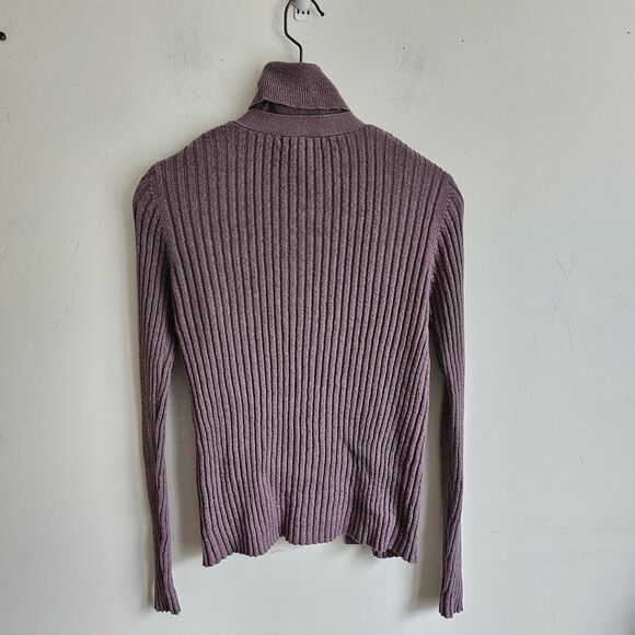 Express Vintage Sleeveless Turtleneck Sweater & Vardigan Set - Fine Ribbed - Sm - Picture 3 of 8